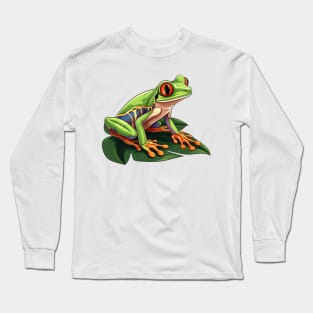 Red Eyed Tree Frog Long Sleeve T-Shirt